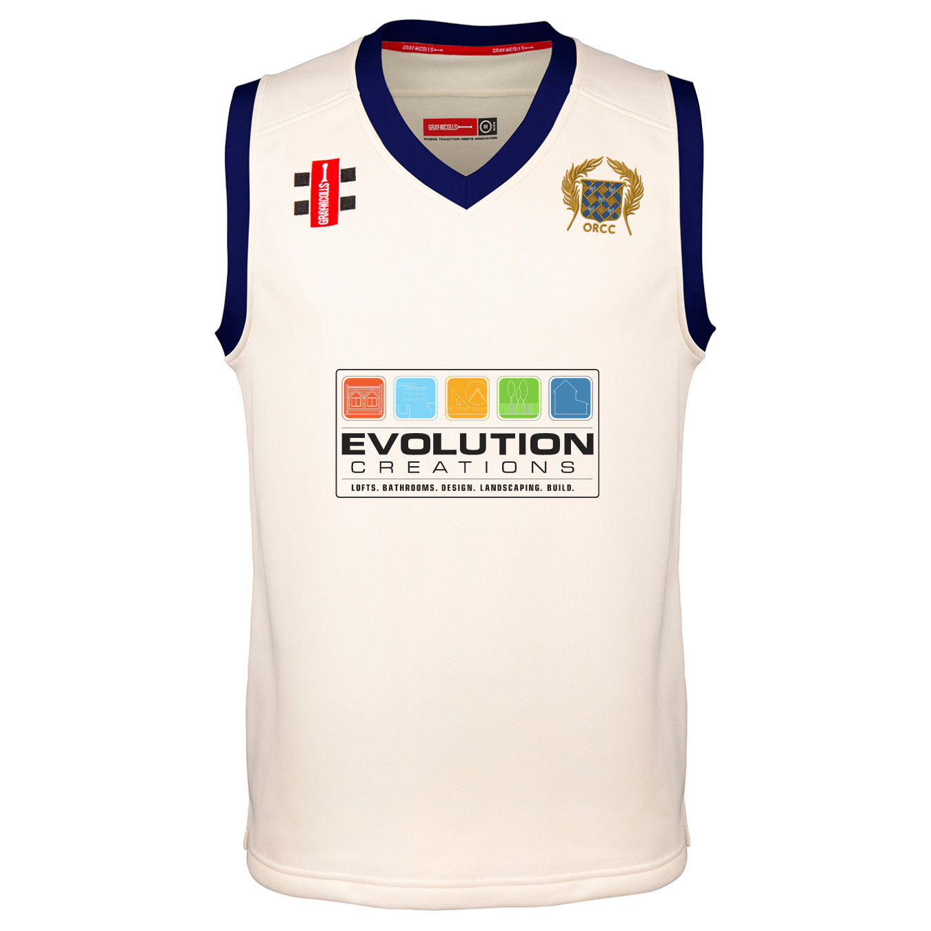 gray-nicolls-old-rutlishians-cc-junior-gilet-da-gara-pro-performance-avorio-blu- image 1