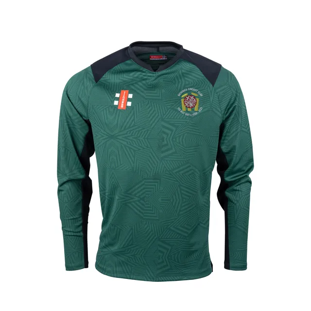 gray-nicolls-pro-t20-maglia-manica-lunga-junior-green-black-royal-botanic-garden image 1