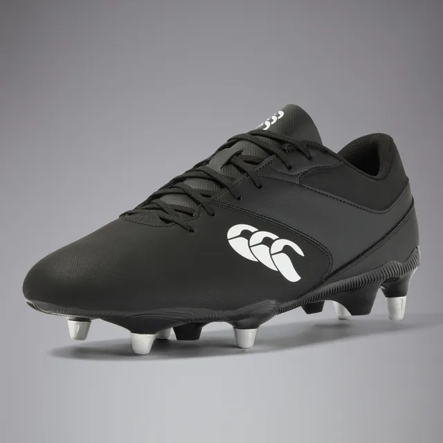 canterbury-phoenix-raze-scarpe-rugby-soft-ground-unisex-nero-bianco image 1