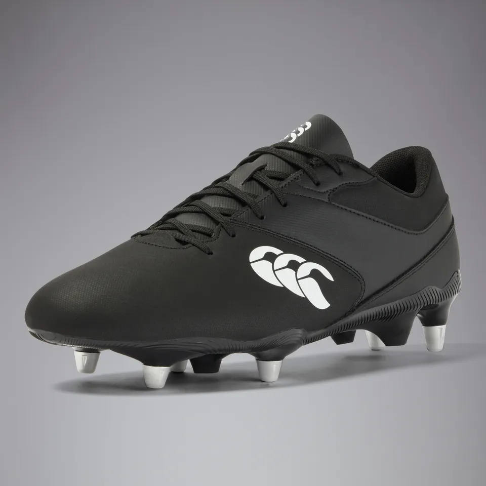 canterbury-phoenix-raze-scarpe-rugby-soft-ground-unisex-nero-bianco image 1