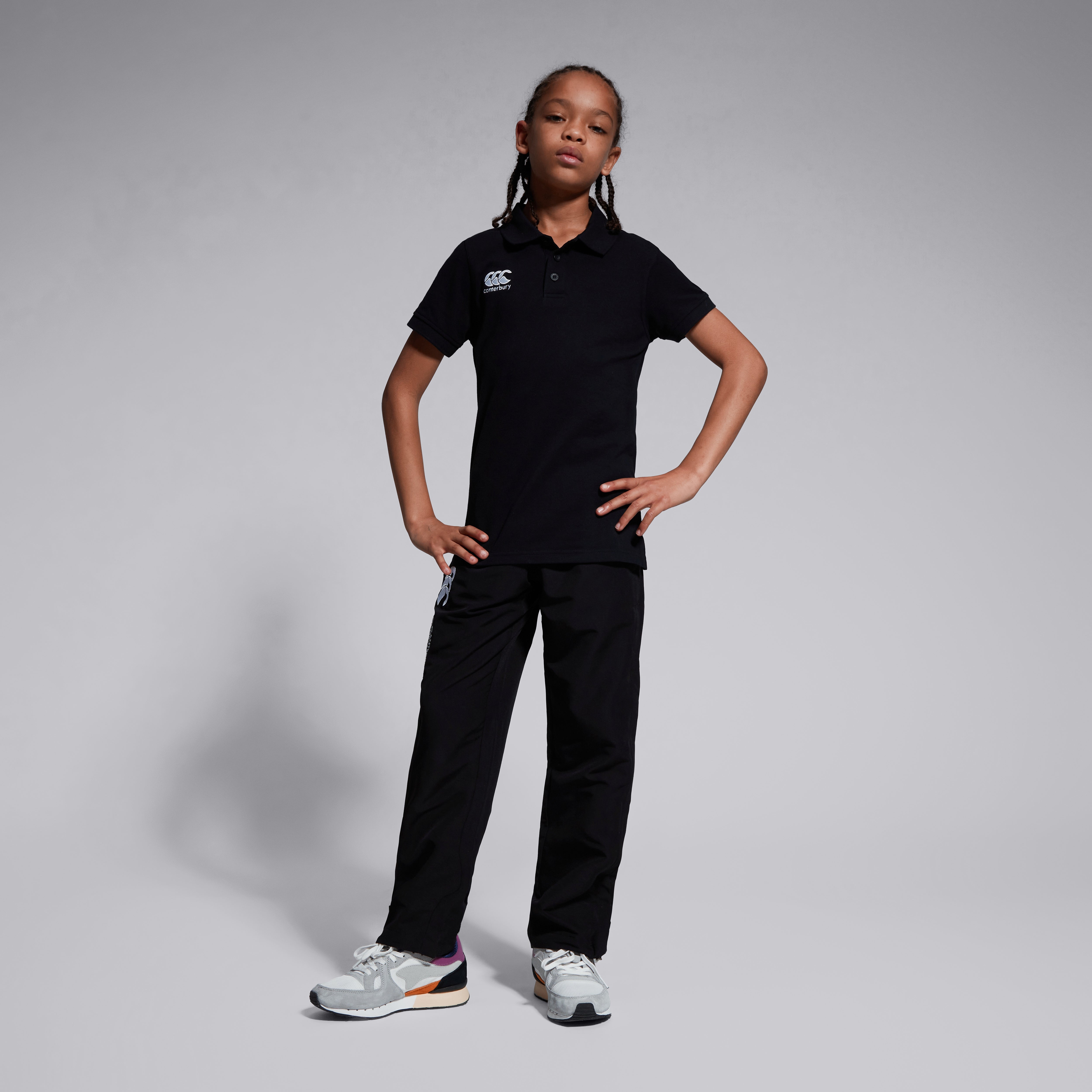 canterbury-waimak-polo-junior-unisex-black-polo-rugby-bambino image 5