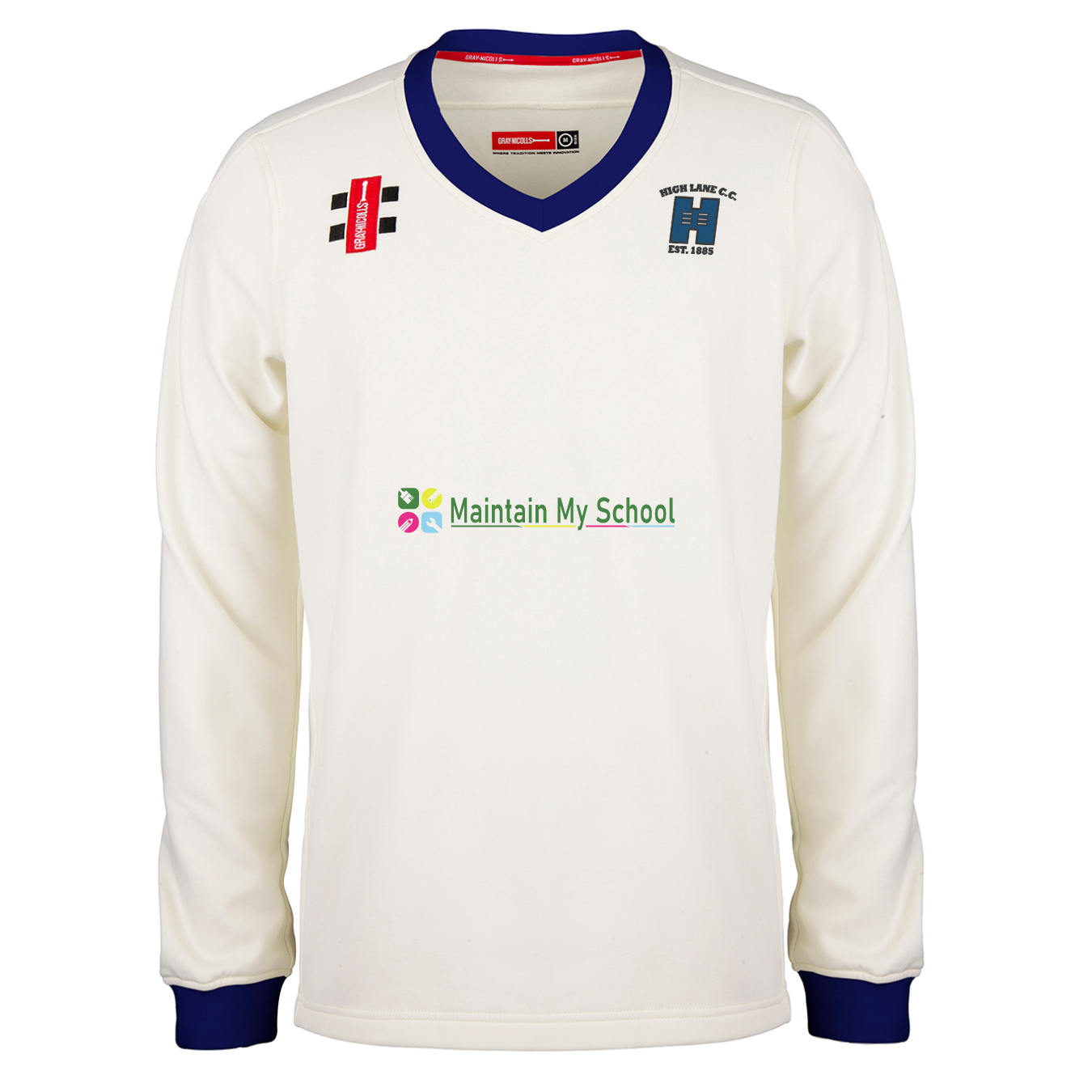 gray-nicolls-high-lane-c-c-maglione-match-pro-performance-avorio-navy image 1