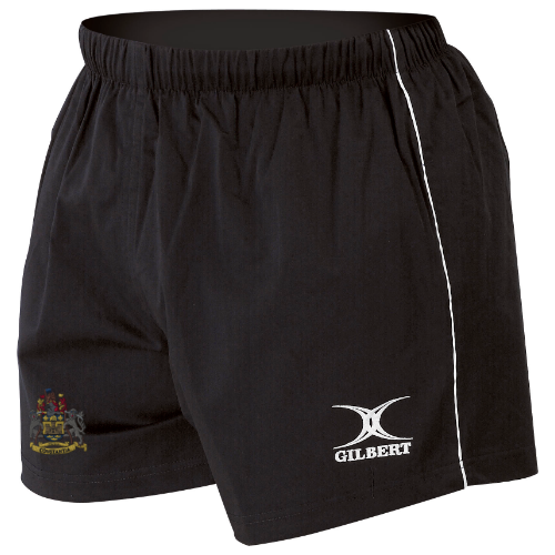 gilbert-rugby-newcastle-staffs-rufc-bambino-pantaloncini-match-pro-nero image 1