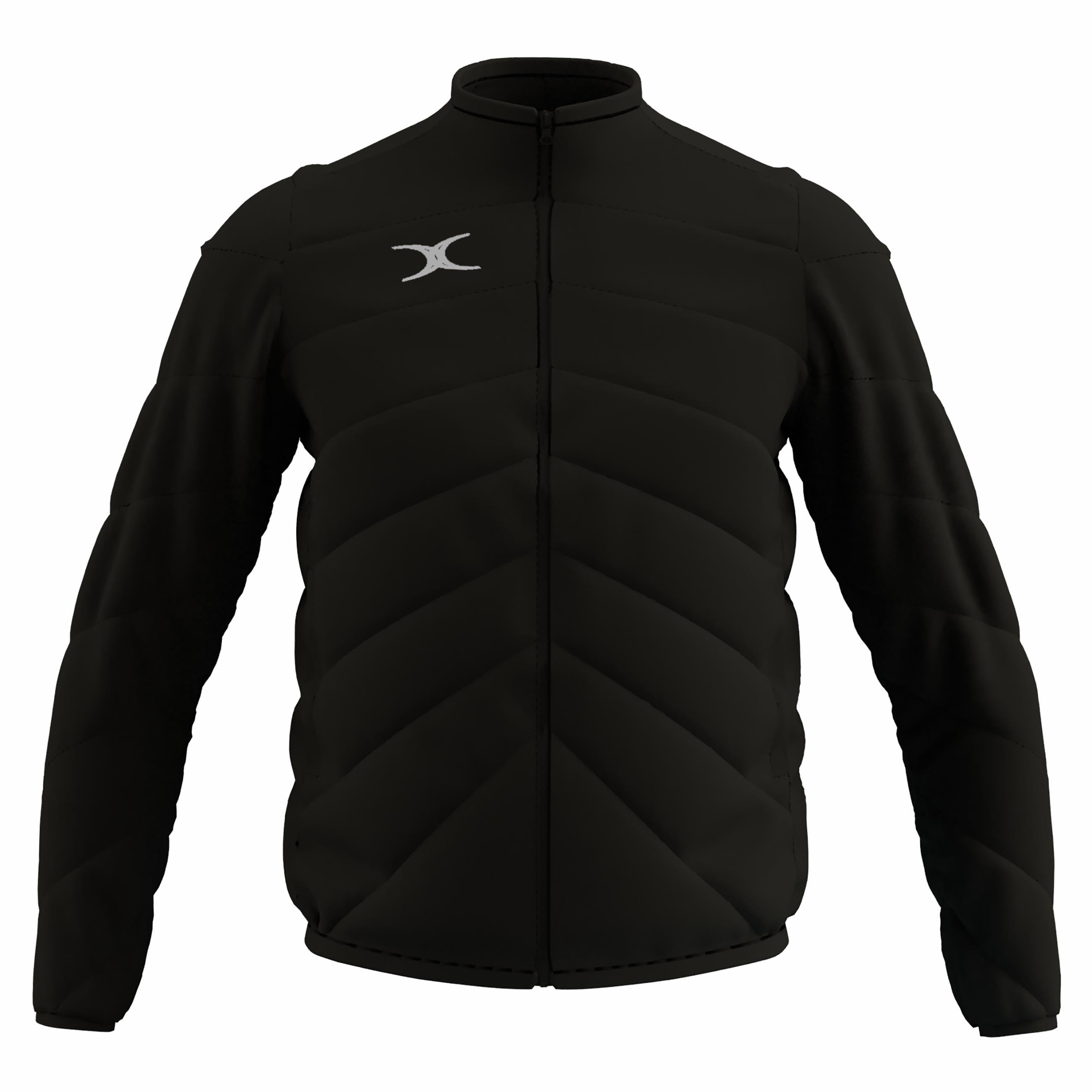 gilbert-rugby-gts-giacca-full-zip-uomo-nero-blu-navy image 1