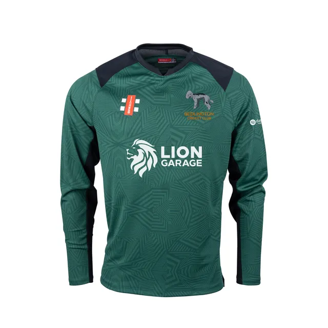 gray-nicolls-bedlington-maglia-pro-t20-manica-lunga-senior-verde-nero image 1