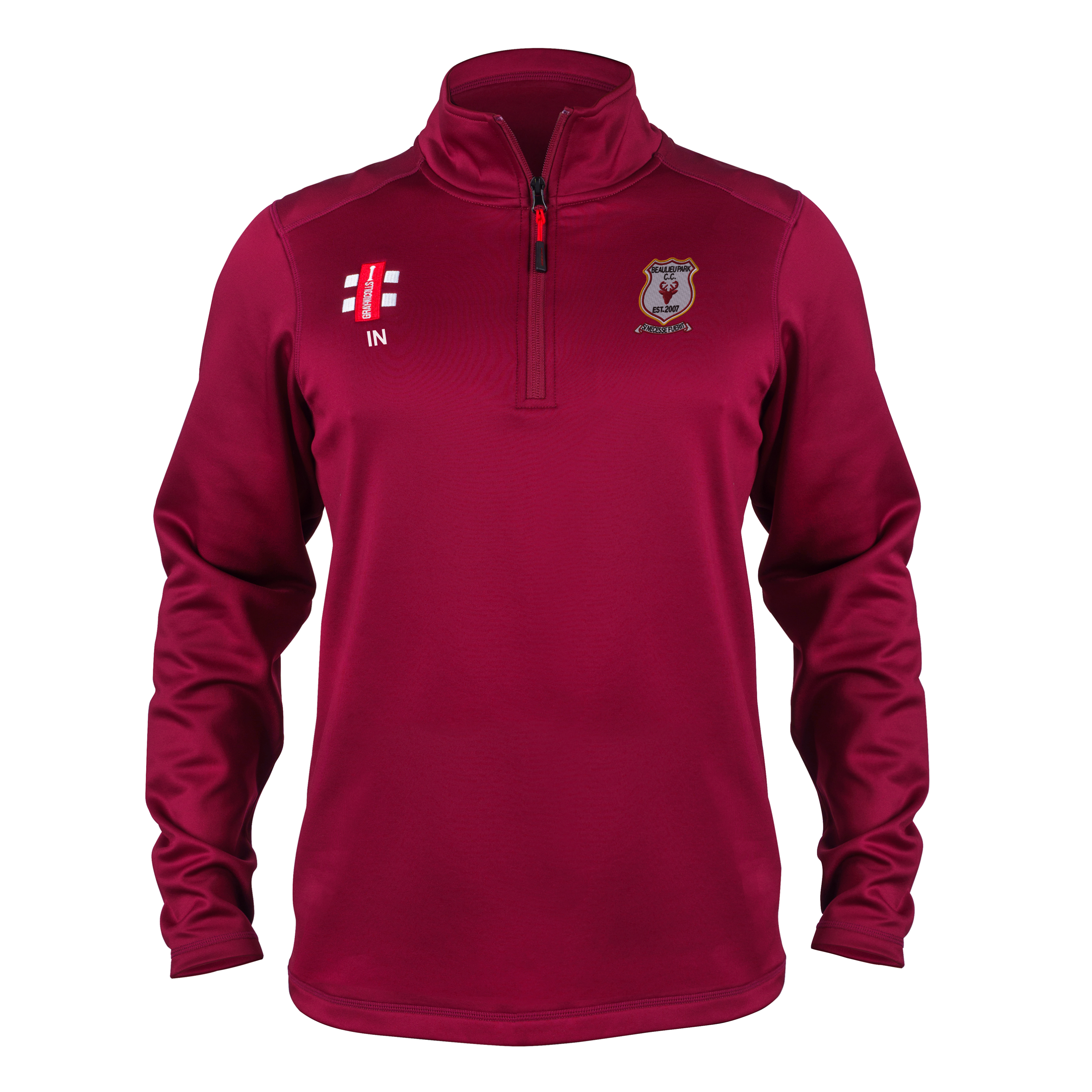 gray-nicolls-beaulieu-park-cc-junior-pile-storm-bordeaux image 1