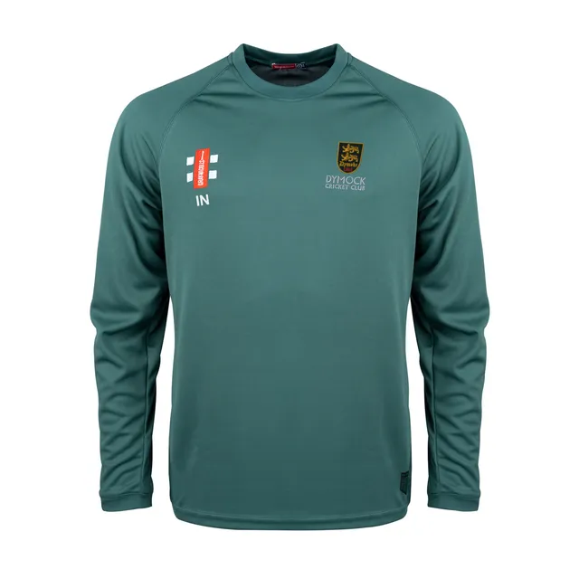 gray-nicolls-dymock-cc-matrix-v2-t-shirt-cricket-manica-lunga-senior-verde image 1