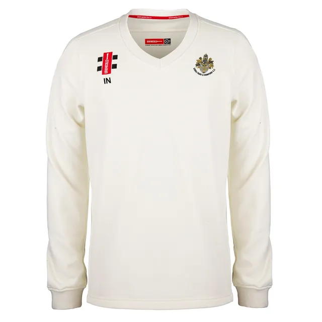 gray-nicolls-gidea-park-romford-cc-junior-pro-performance-maglione-match-avorio image 1