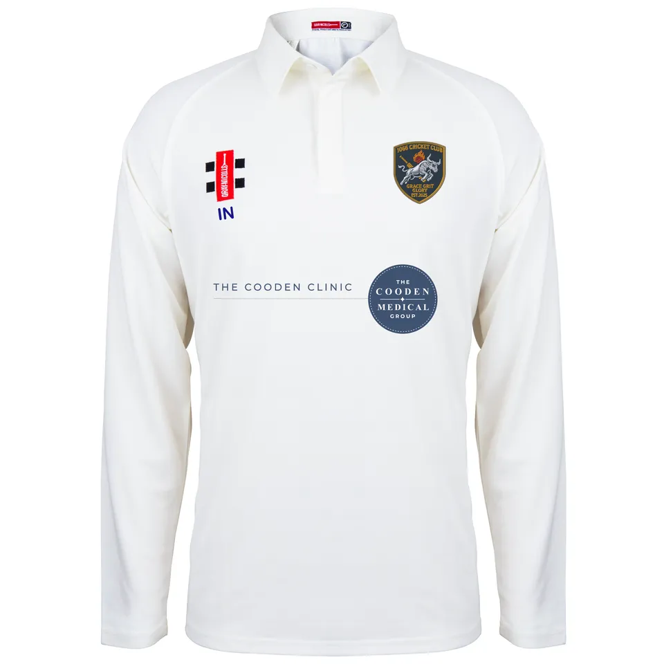 gray-nicolls-1066-cc-camicia-cricket-matrix-v2-manica-lunga-avorio-senior image 1