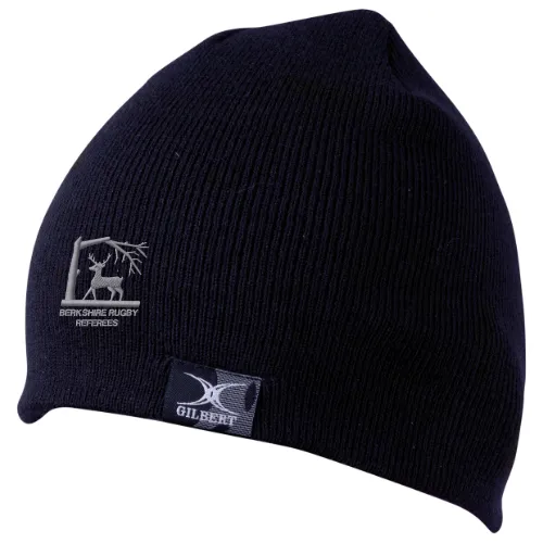 gilbert-rugby-pro-berretto-beanie-berkshire-rugby-referees-society-blu-navy image 1