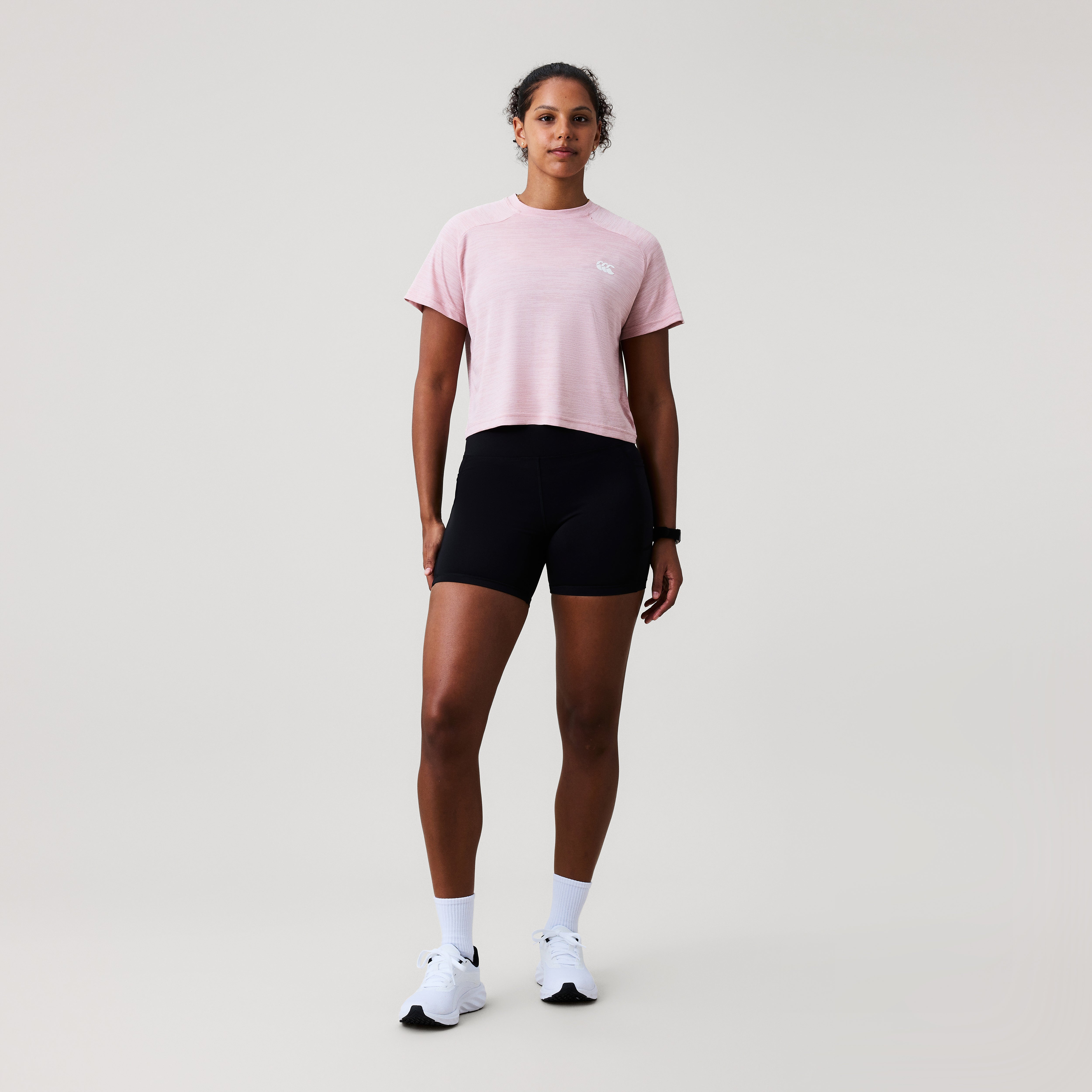 canterbury-tempo-tee-donna-rosa-t-shirt-cropped-training image 2