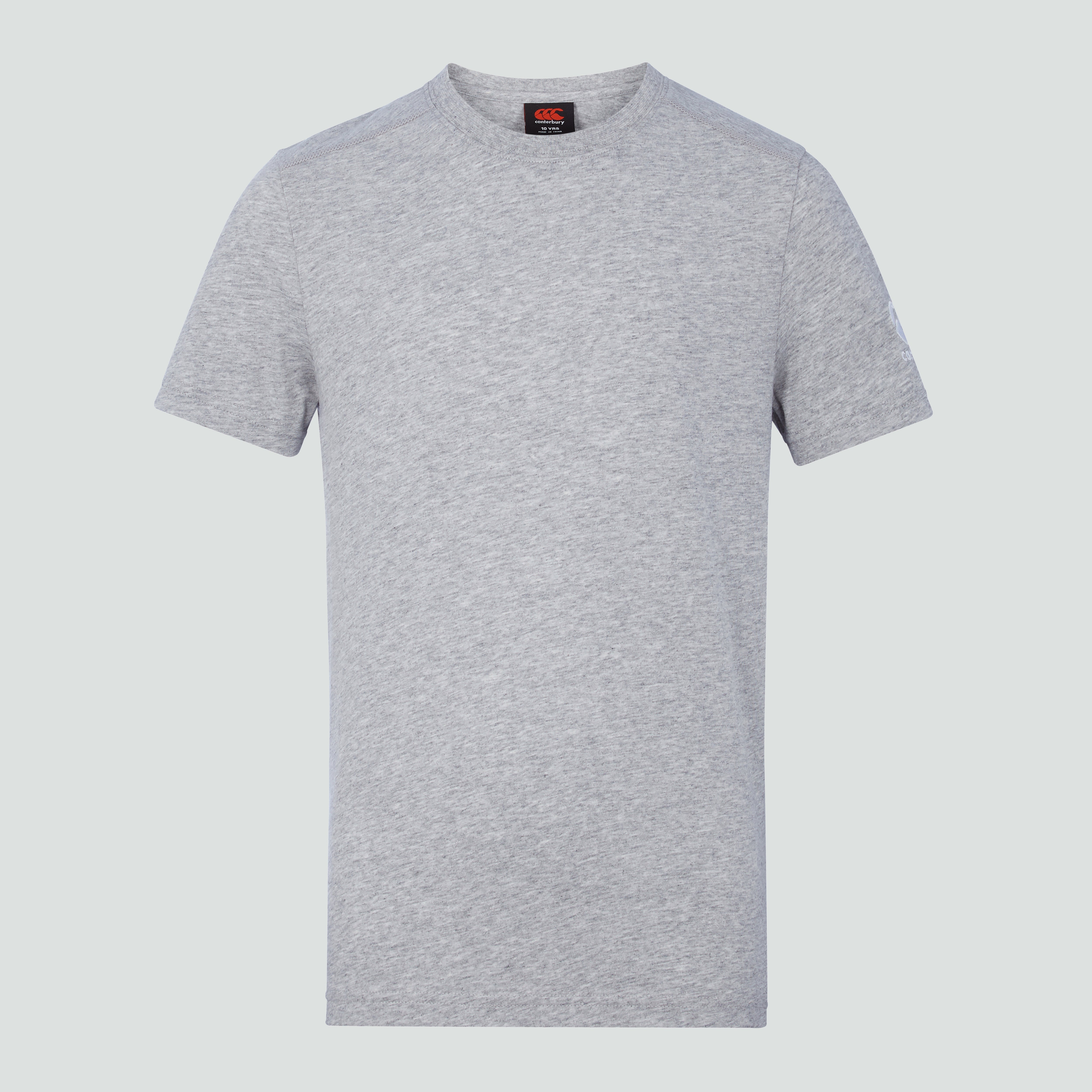 canterbury-junior-unisex-club-plain-tee-t-shirt-grigia image 2