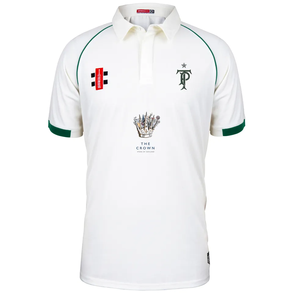 gray-nicolls-tendring-park-cc-junior-maglia-cricket-matrix-v2-manica-corta-ivory image 1