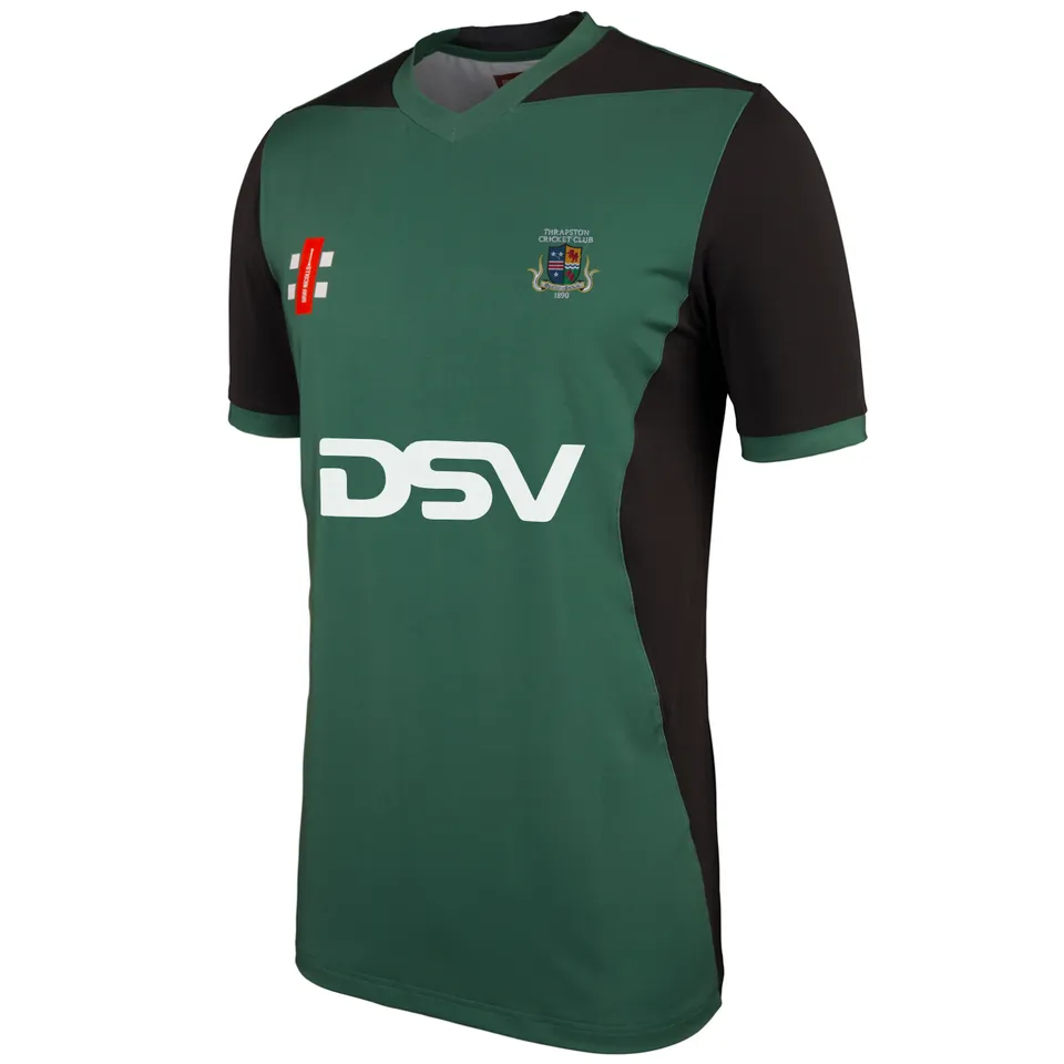 gray-nicolls-thrapston-cc-adulto-pro-performance-t20-maglia-s-s-verde-nero image 1
