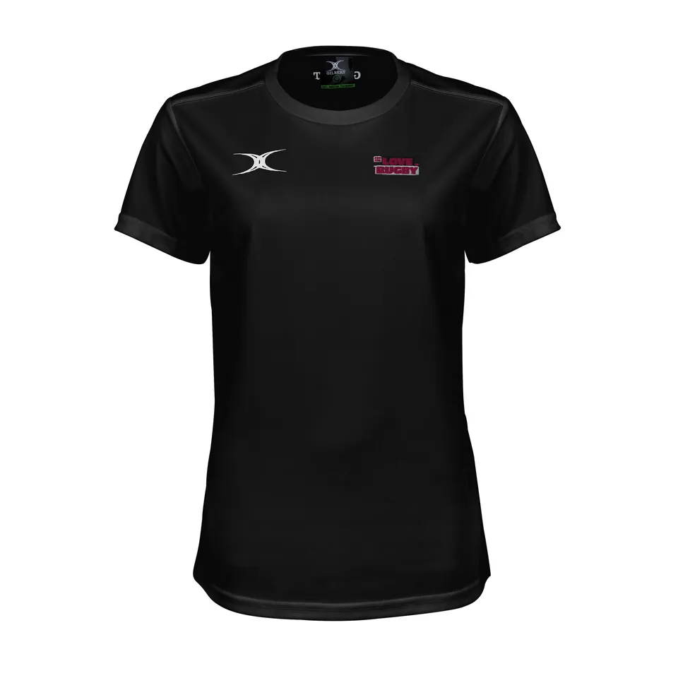 gilbert-rugby-photon-ii-t-shirt-training-donna-manica-corta-nera image 1
