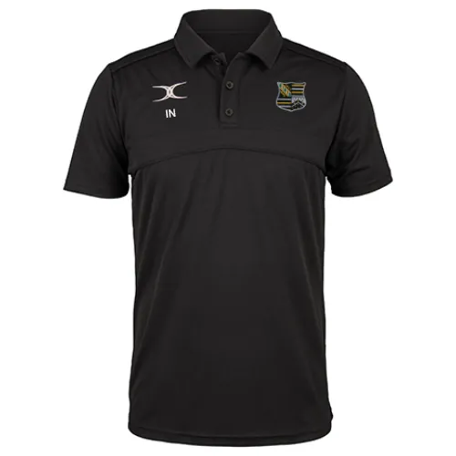 gilbert-rugby-oadby-wyggestonians-rfc-photon-ii-polo-manica-corta-senior-nero image 1