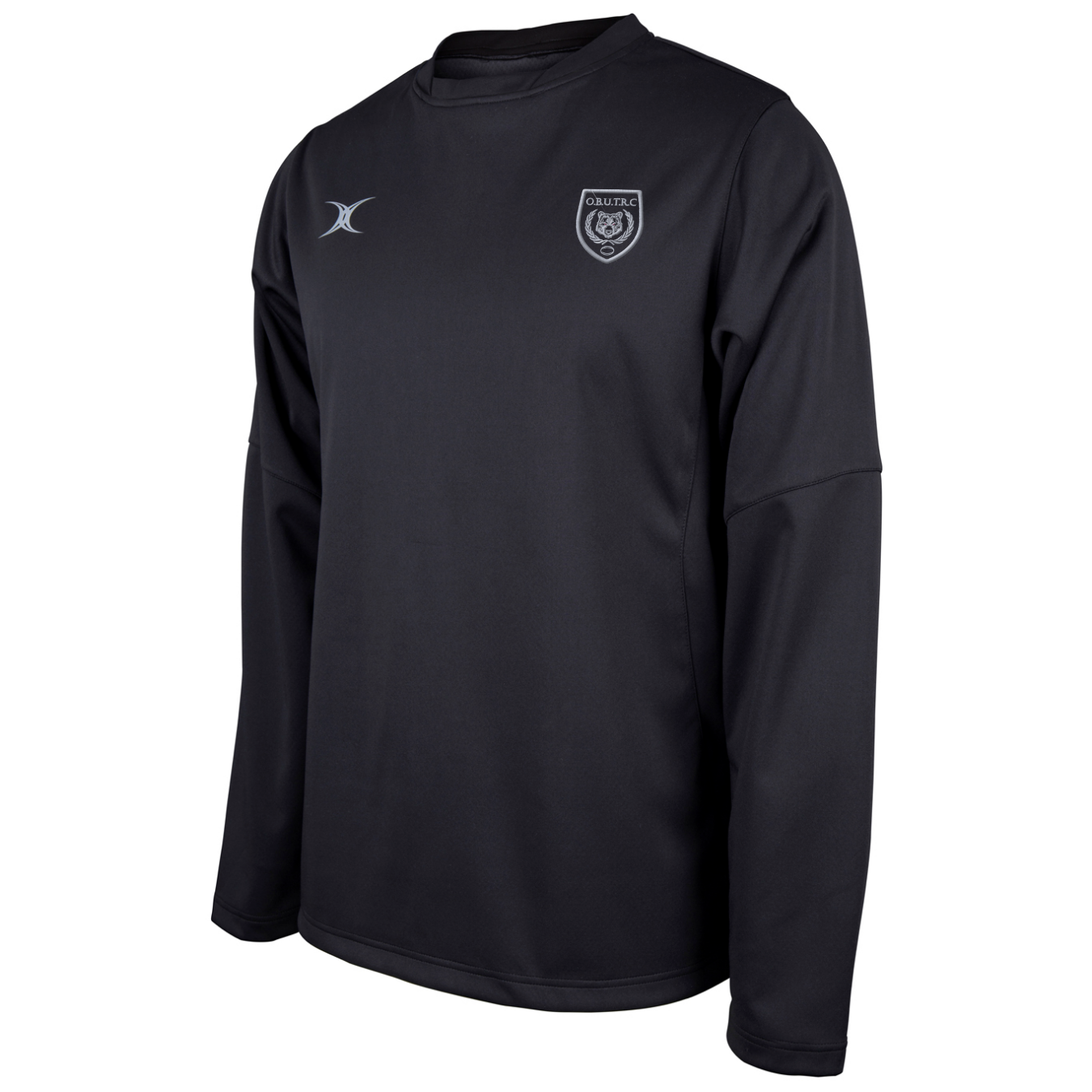 gilbert-rugby-oxford-brooks-university-trc-top-riscaldamento-pro-senior-nero image 1