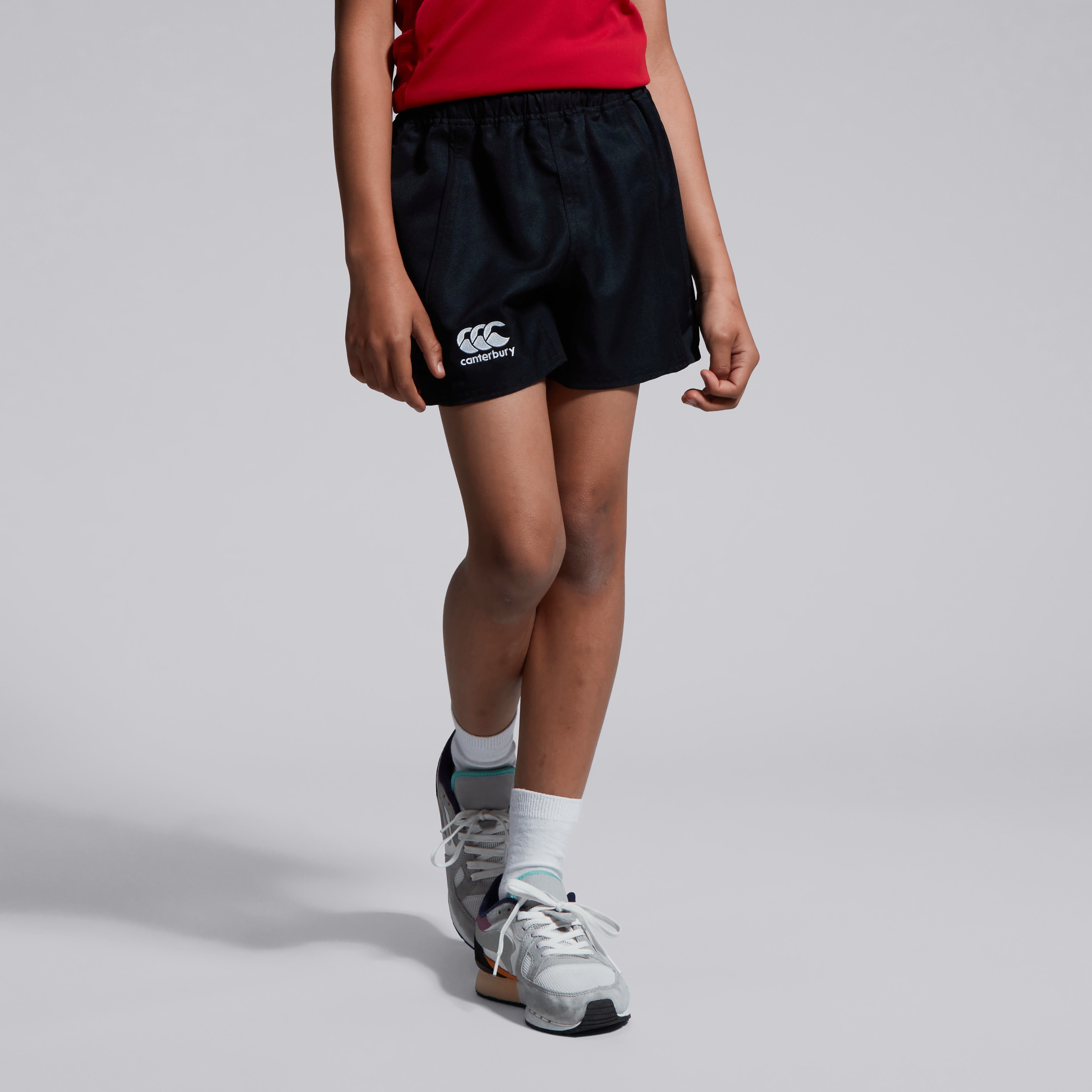 canterbury-junior-professional-cotton-short-nero-pantaloncino-rugby-junior-unise image 2