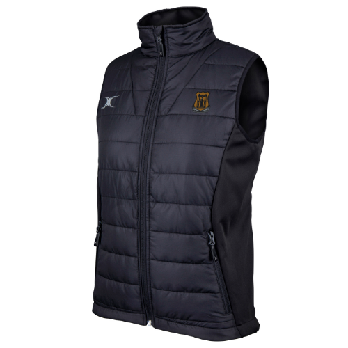 gilbert-rugby-amesbury-rfc-pro-gilet-donna-bodywarmer-nero image 1