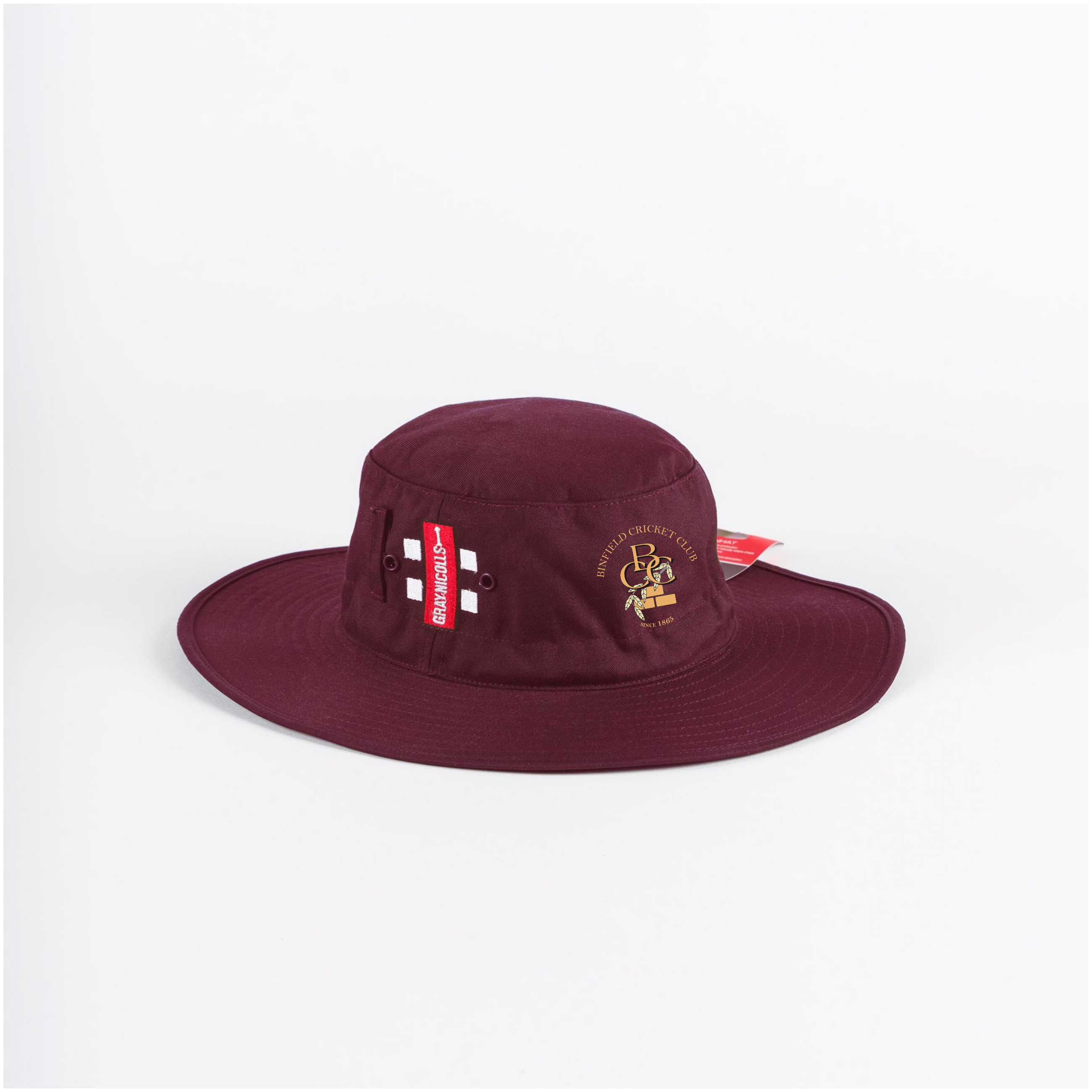 gray-nicolls-binfield-cc-senior-cappello-da-sole-maroon image 1