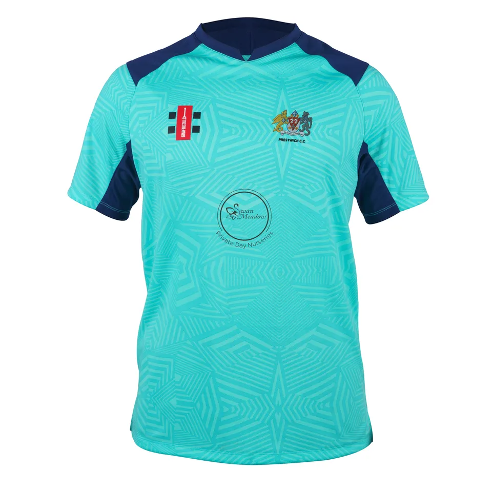gray-nicolls-pro-performance-maglia-cricket-t20-donna-prestwich-aqua-navy image 1