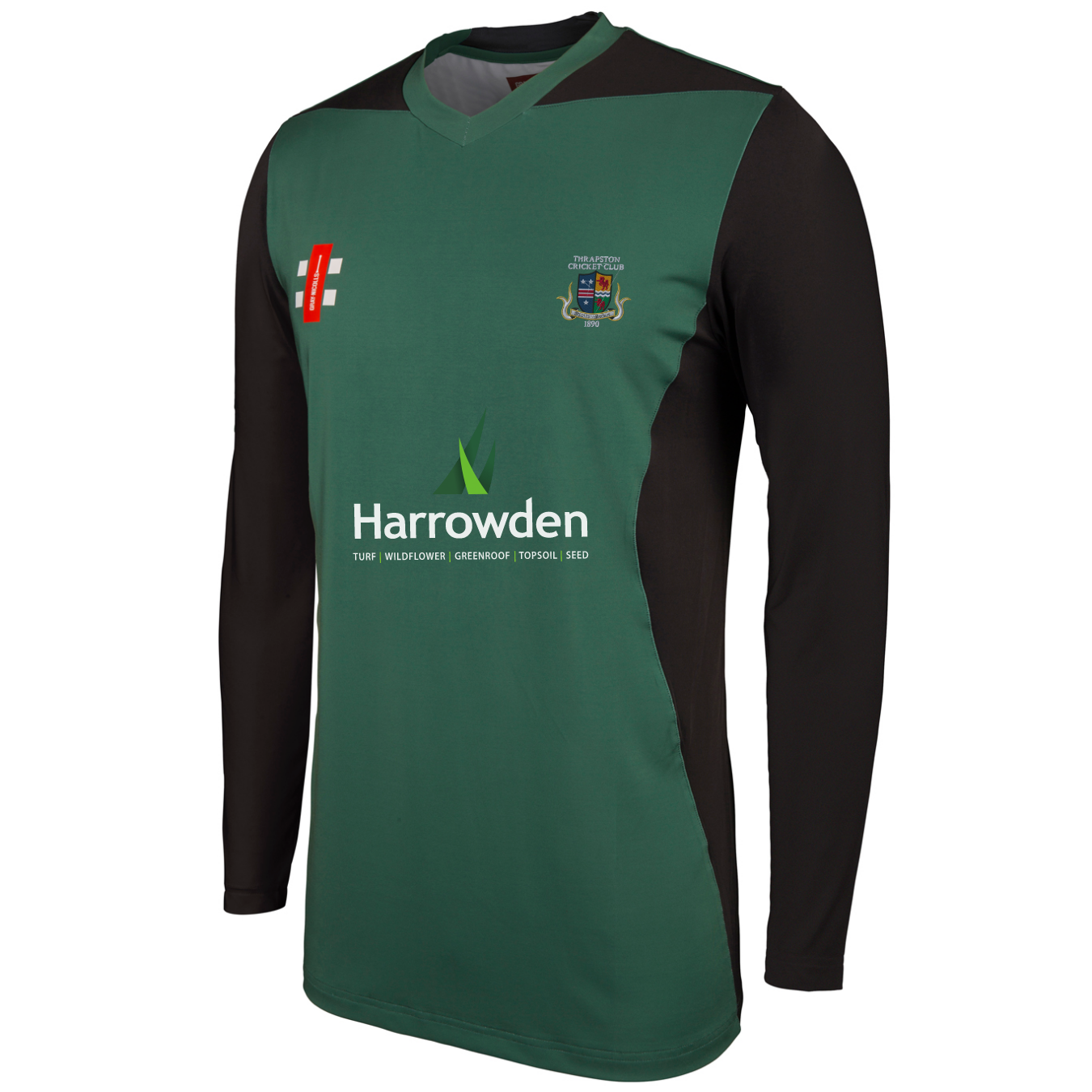 gray-nicolls-thrapston-cricket-club-adulto-pro-performance-t2-maglia-manica-lung image 1