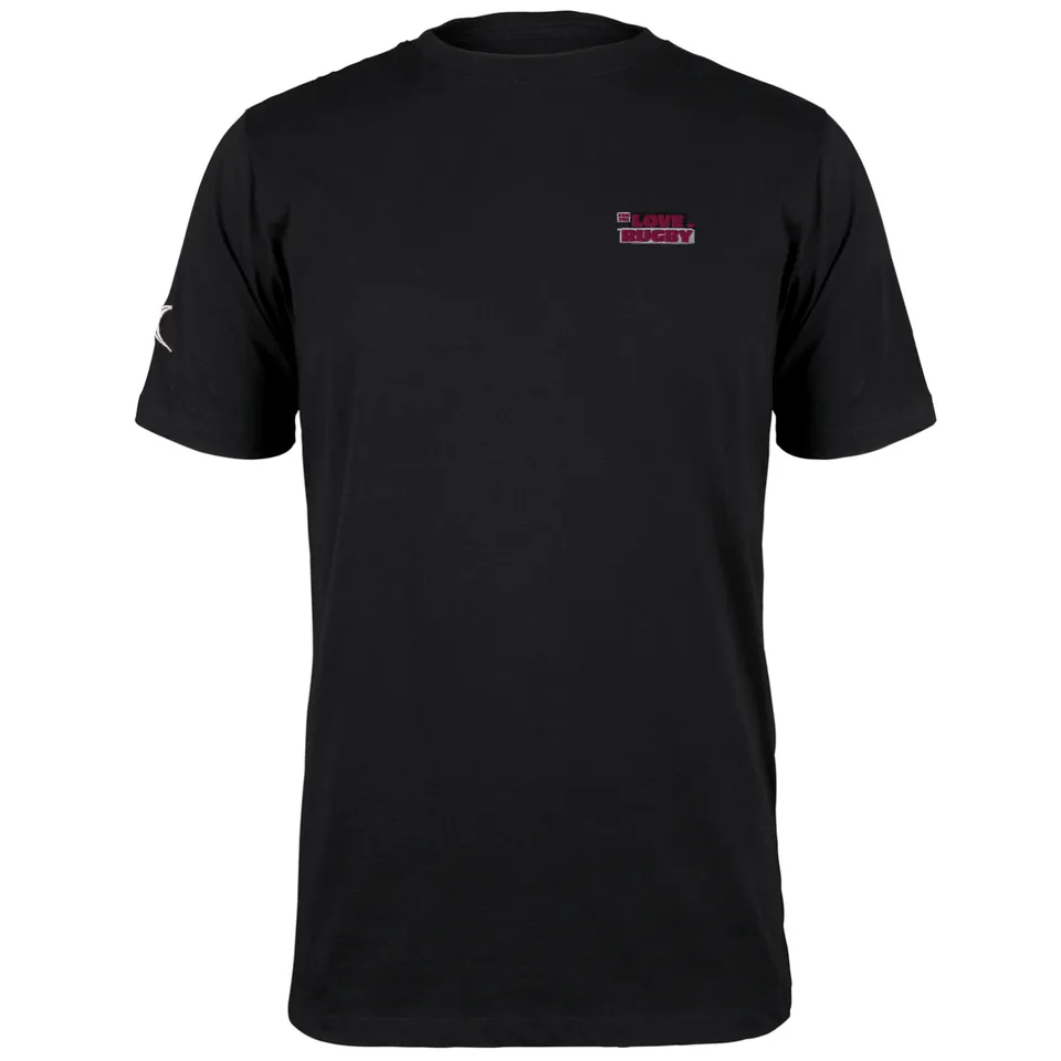 gilbert-for-the-love-of-rugby-t-shirt-junior-nera-quest-cotone-organico image 1