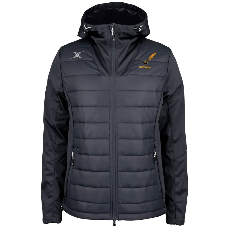 gilbert-rugby-currie-chieftains-pro-active-full-zip-jacket-senior-nero image 1