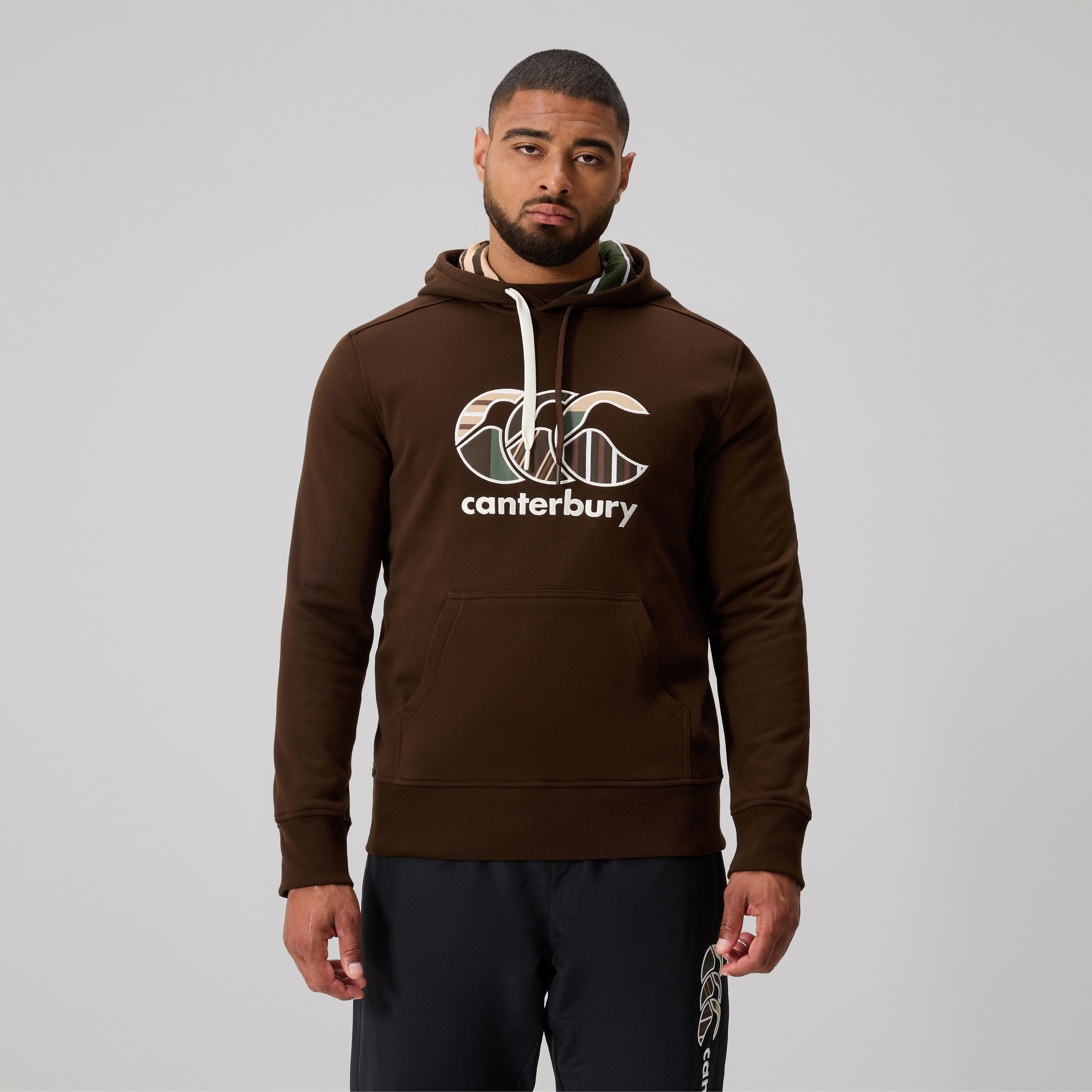 canterbury-uglies-hoodie-uomo-marrone-felpa-cappuccio-rugby image 3