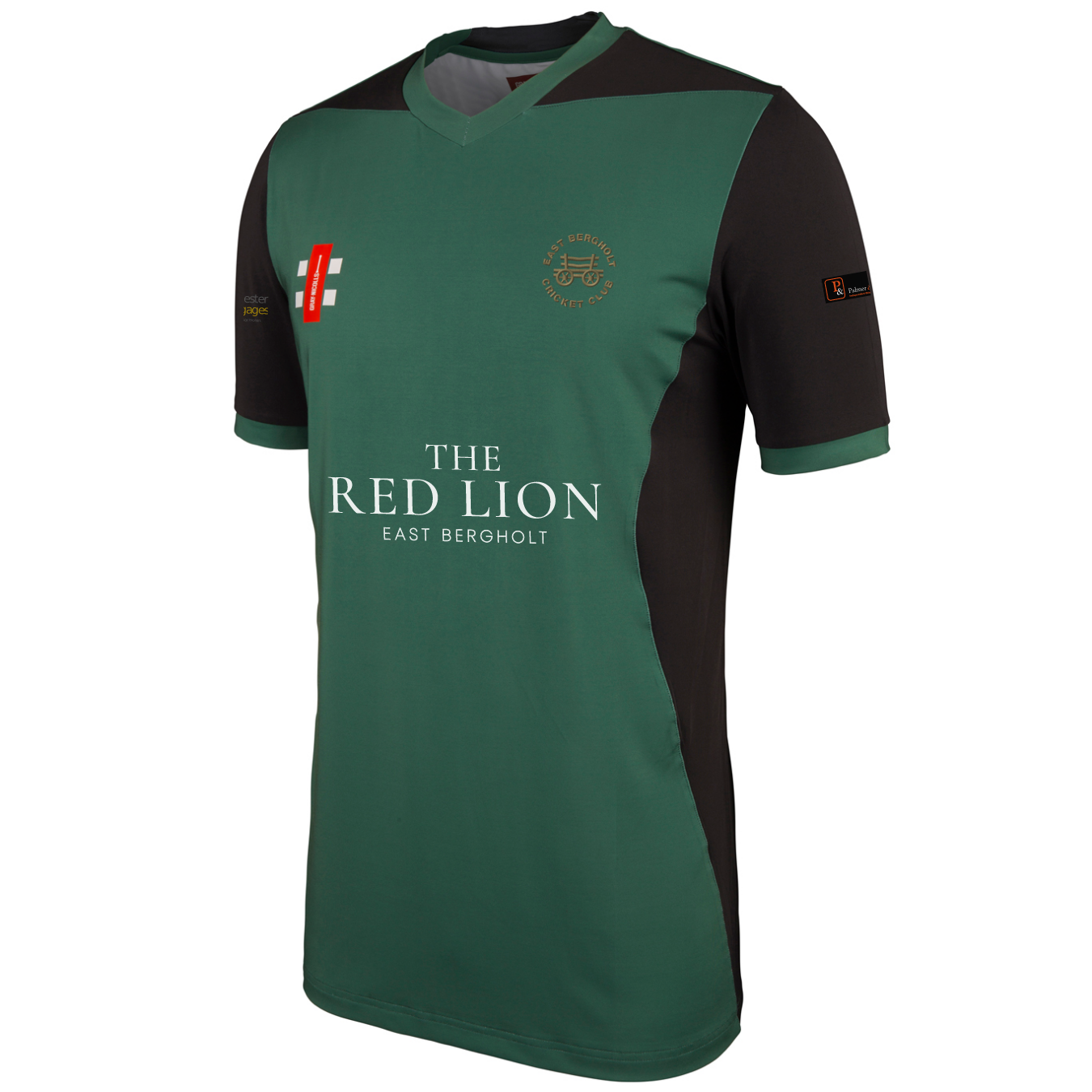 gray-nicolls-east-bergholt-cc-pro-performance-training-tee-manica-corta-verde-ne image 1