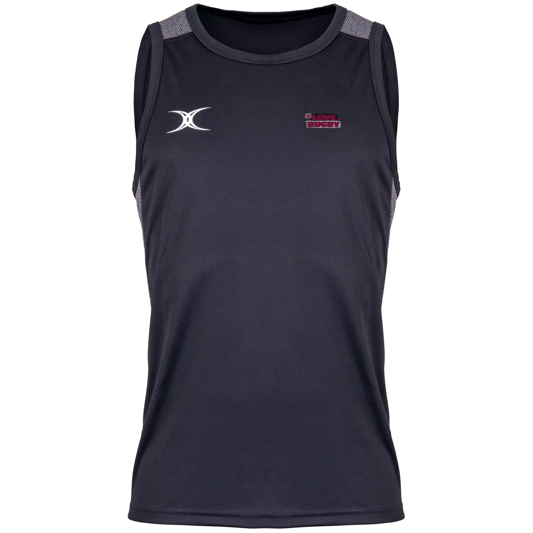 gilbert-rugby-for-the-love-of-rugby-canotta-pro-training-uomo-nera-senior image 1