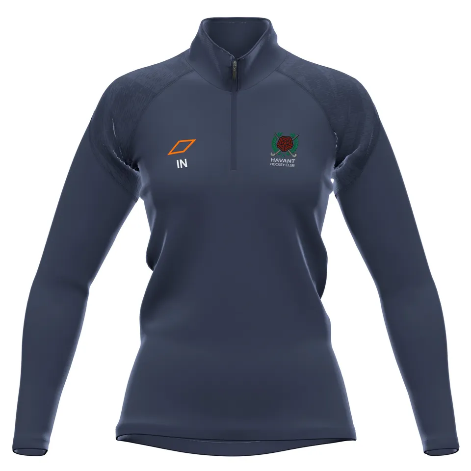 grays-havant-hc-donna-pile-gts-1-4-zip-blu-navy-scuro image 1