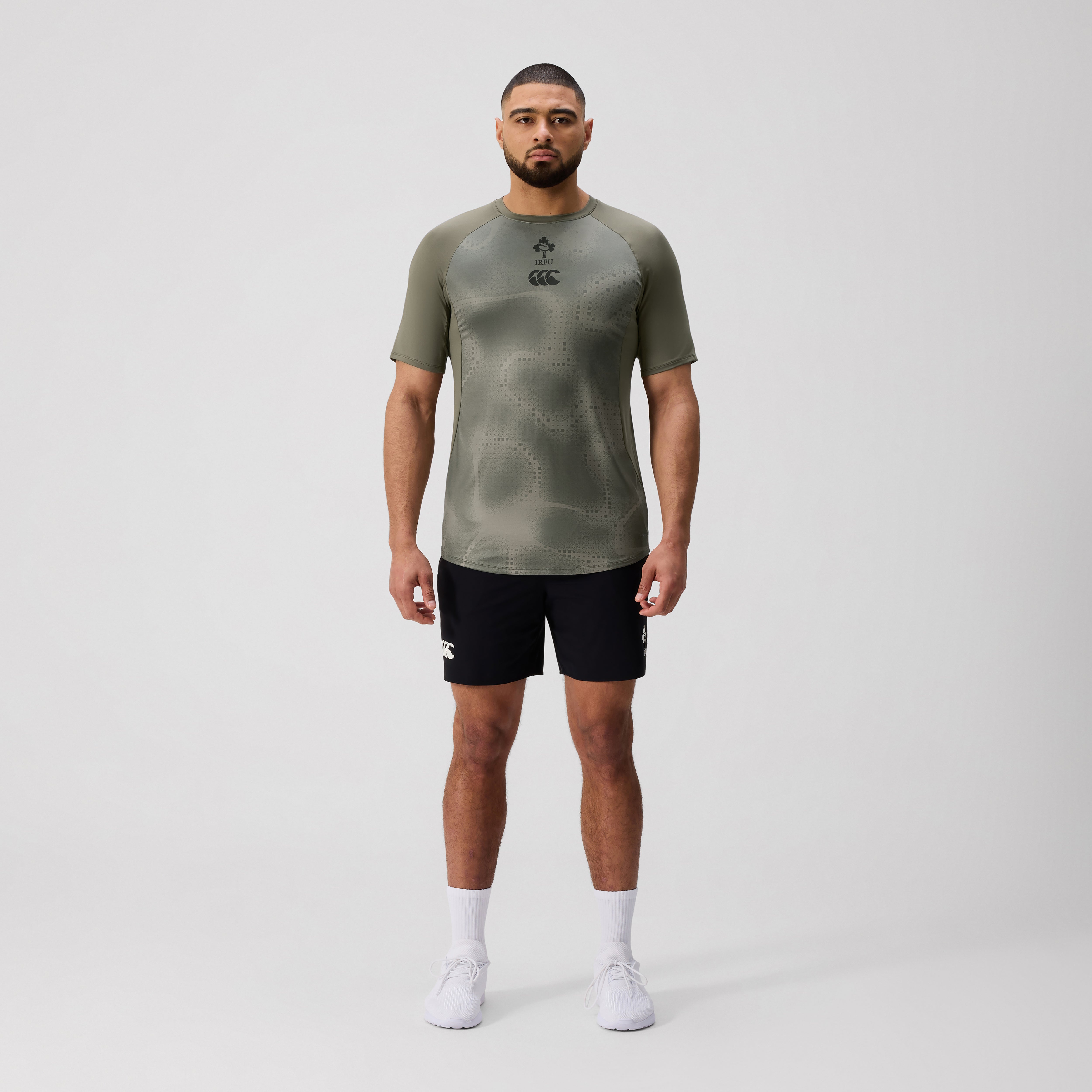 canterbury-ireland-superlight-tee-uomo-khaki-maglia-allenamento image 3