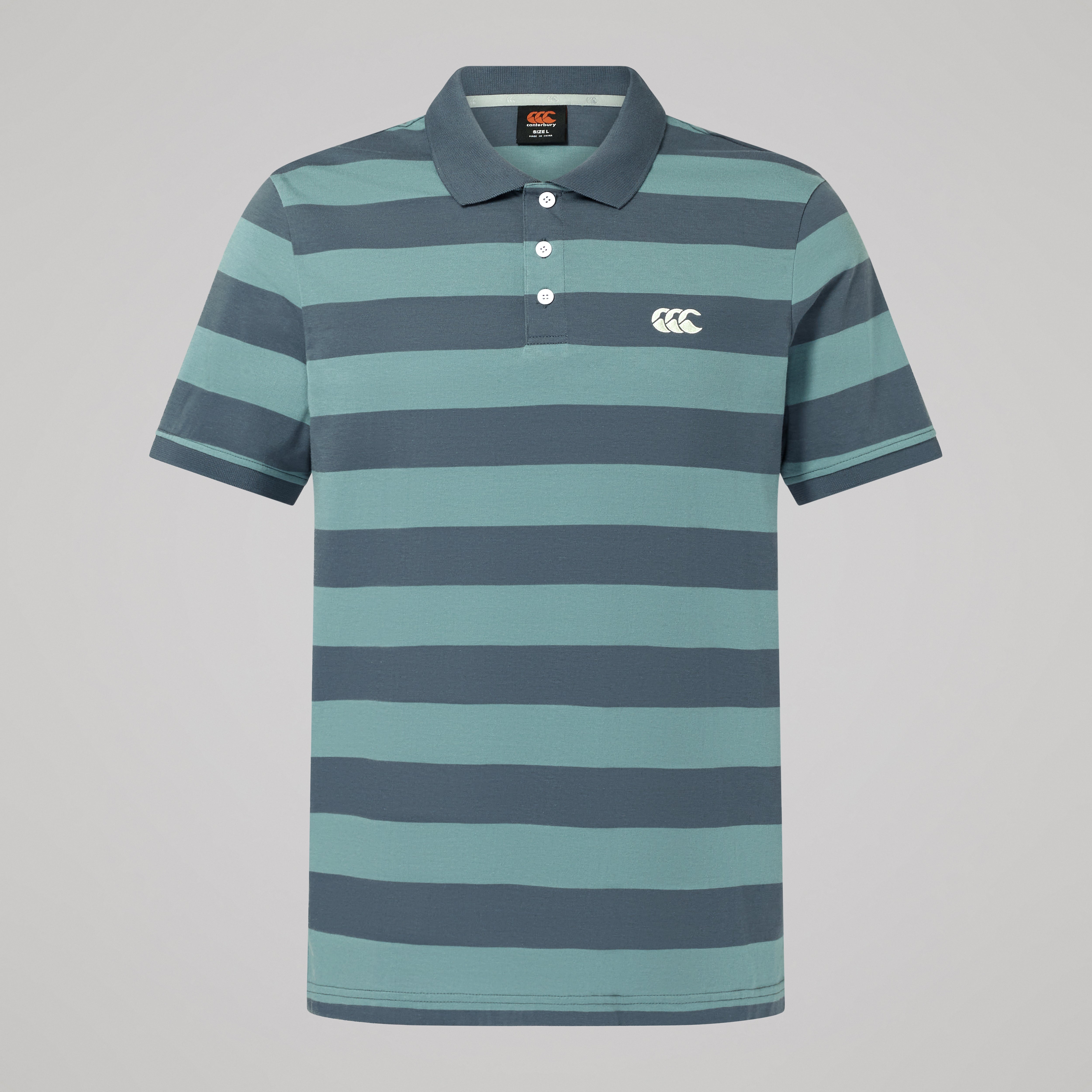 canterbury-fundamentals-polo-riga-uomo-grigia image 1