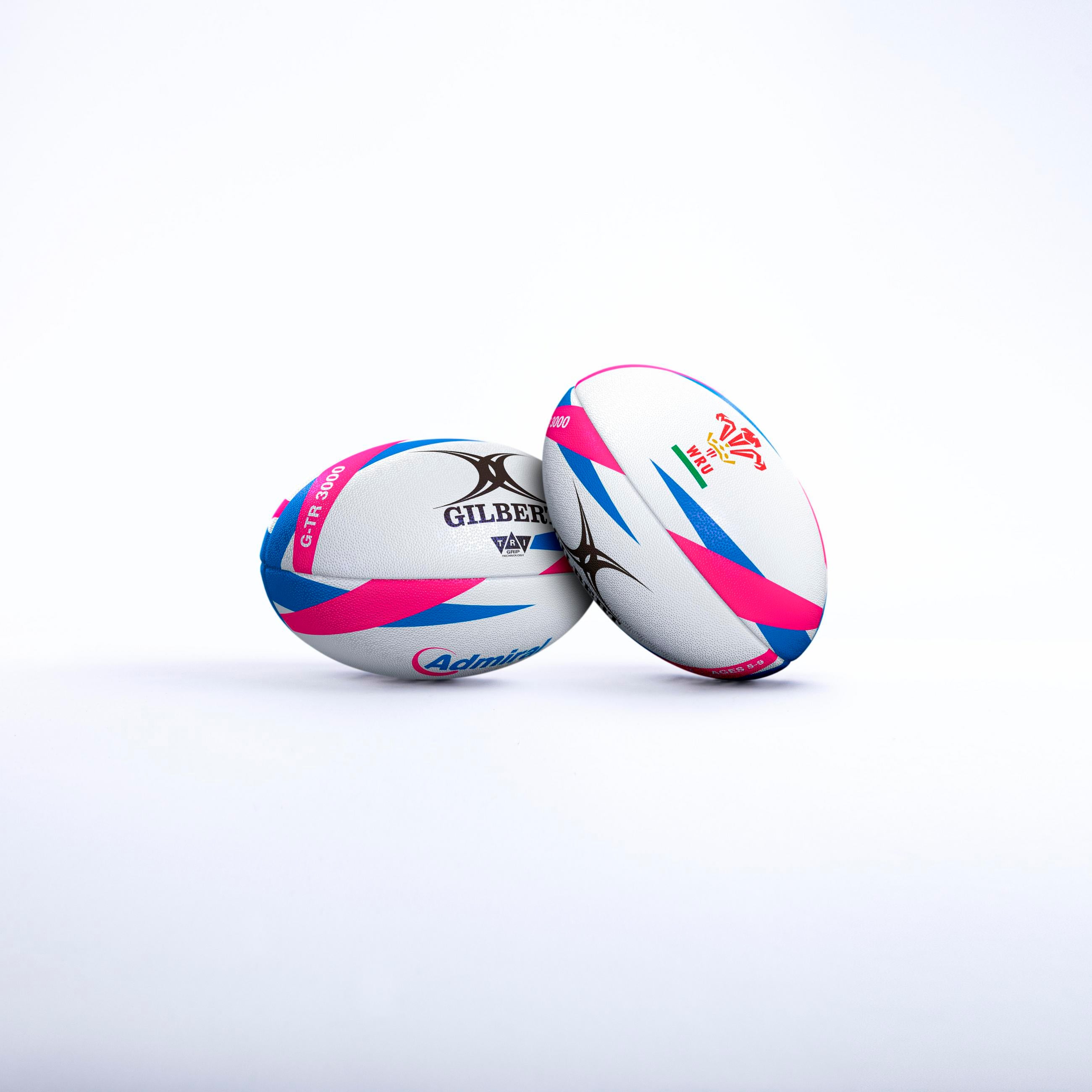 gilbert-rugby-g-tr3000-cymru-admiral-pallone-allenamento image 1