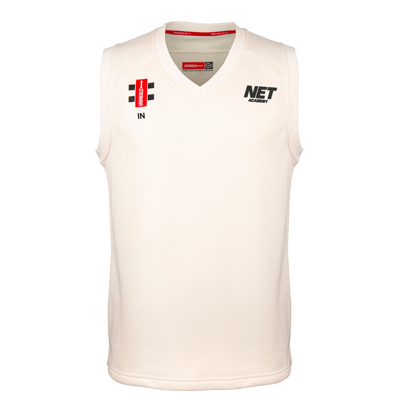 gray-nicolls-gilet-slipover-match-pro-performance-net-academy-senior-avorio image 1