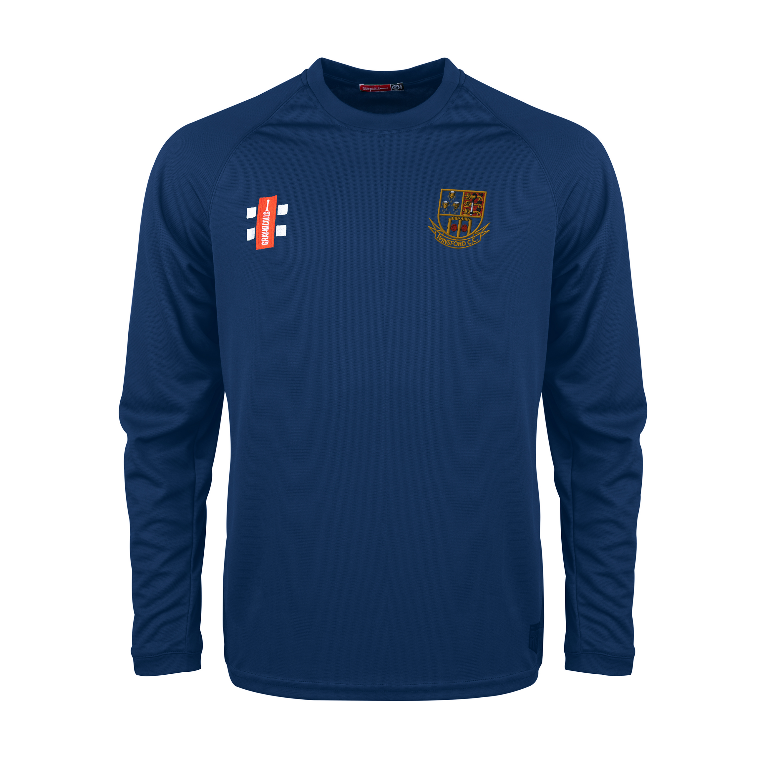 gray-nicolls-matrix-v2-maglia-manica-lunga-junior-winsford-cricket-club-navy image 1