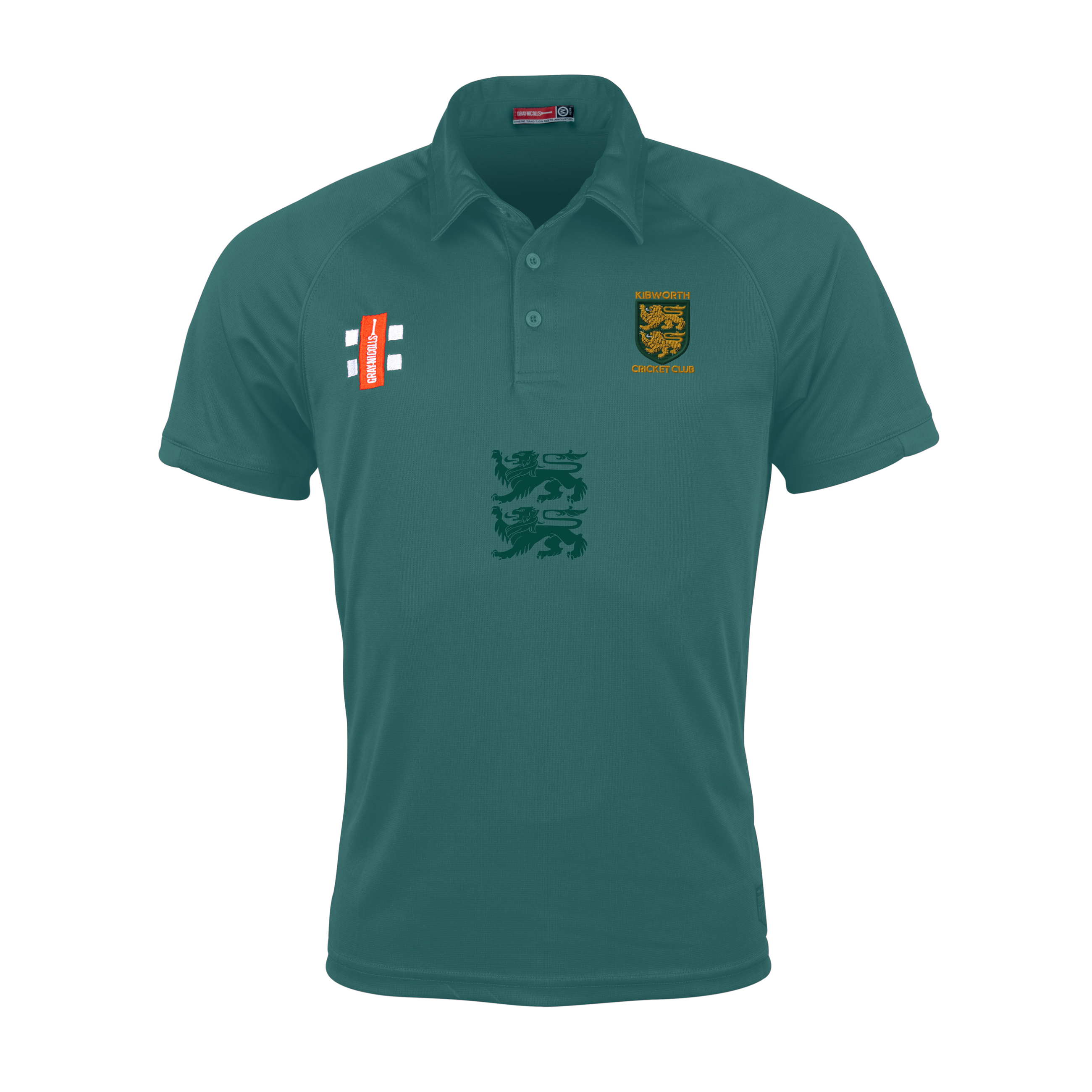 gray-nicolls-matrix-v2-polo-s-s-kibworth-cc-junior-verde-polo-cricket-junior image 1