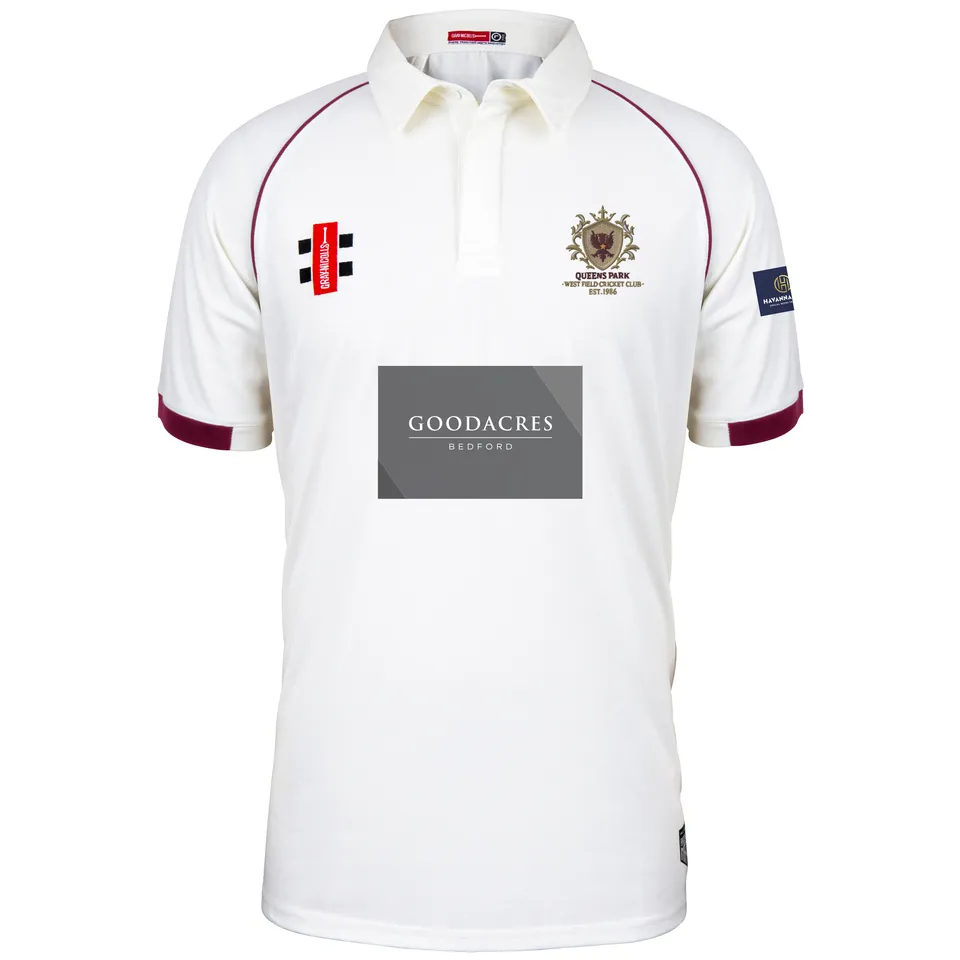 gray-nicolls-matrix-v2-maglia-cricket-manica-corta-junior-queens-park-westfield- image 1