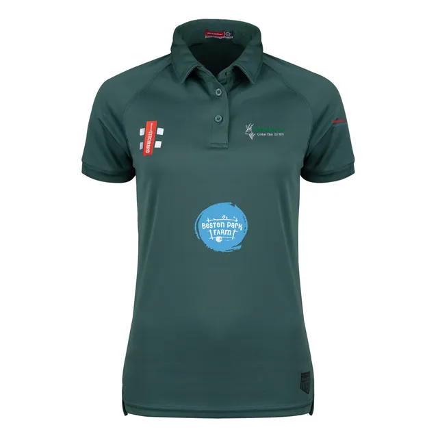 gray-nicolls-matrix-v2-polo-s-s-donna-hatfield-town-cc-verde image 1