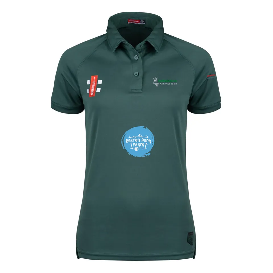 gray-nicolls-matrix-v2-polo-s-s-donna-hatfield-town-cc-verde image 1