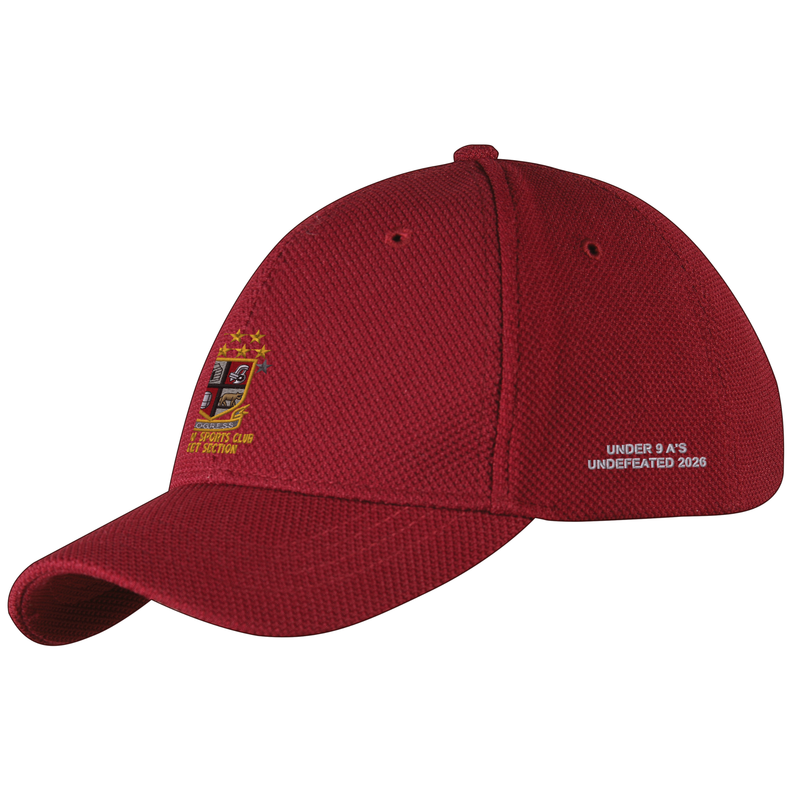 gray-nicolls-walshaw-cricket-club-berretto-cricket-maroon-adulto image 1