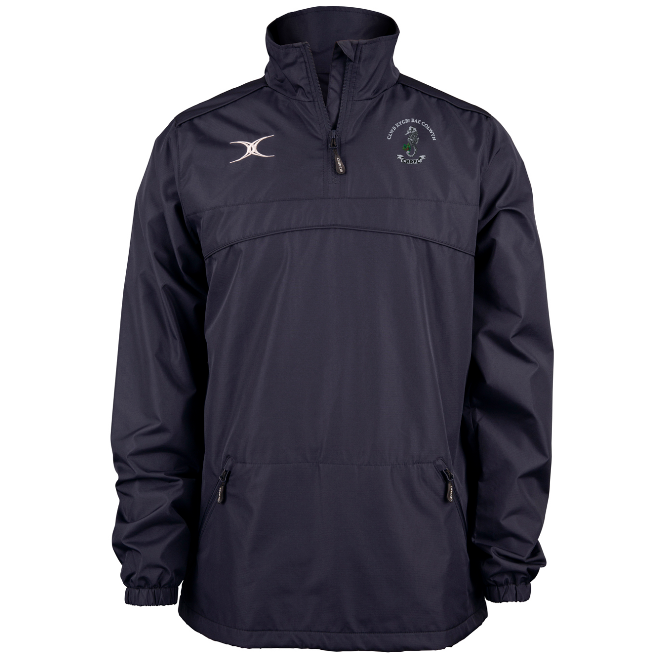 gilbert-rugby-photon-giacca-1-4-zip-uomo-colwyn-bay-rfc-blu-navy image 1