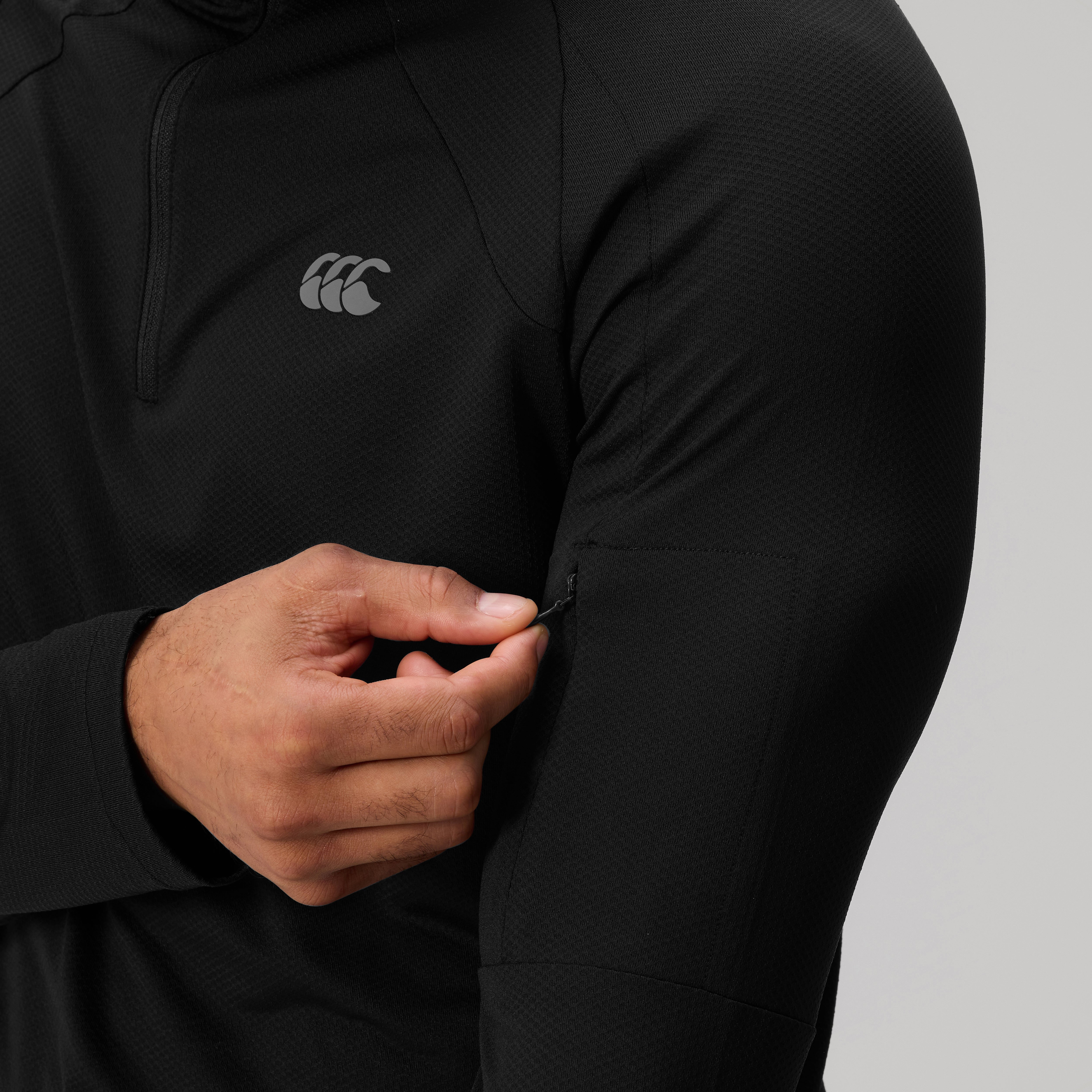 canterbury-tempo-quarter-zip-uomo-nero image 8