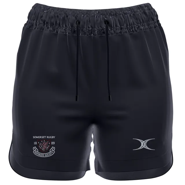 gilbert-rugby-gts-pantaloncini-donna-somerset-rugby-referees-society-nero image 1