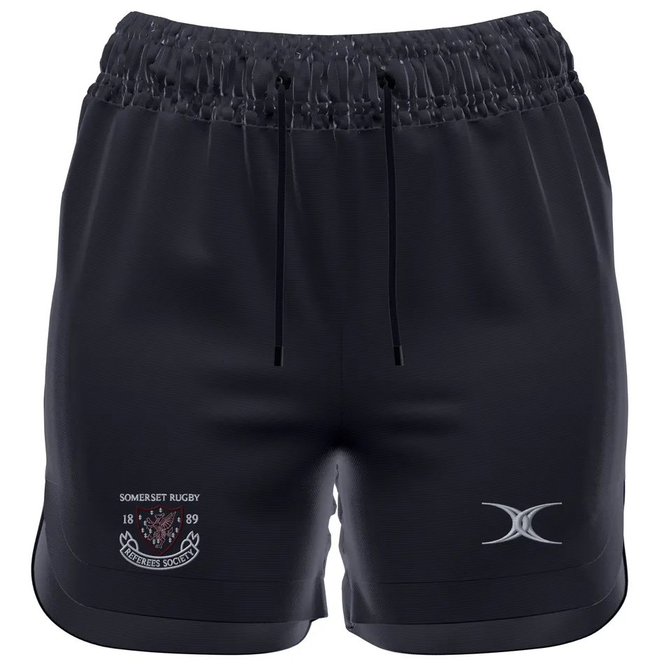 gilbert-rugby-gts-pantaloncini-donna-somerset-rugby-referees-society-nero image 1