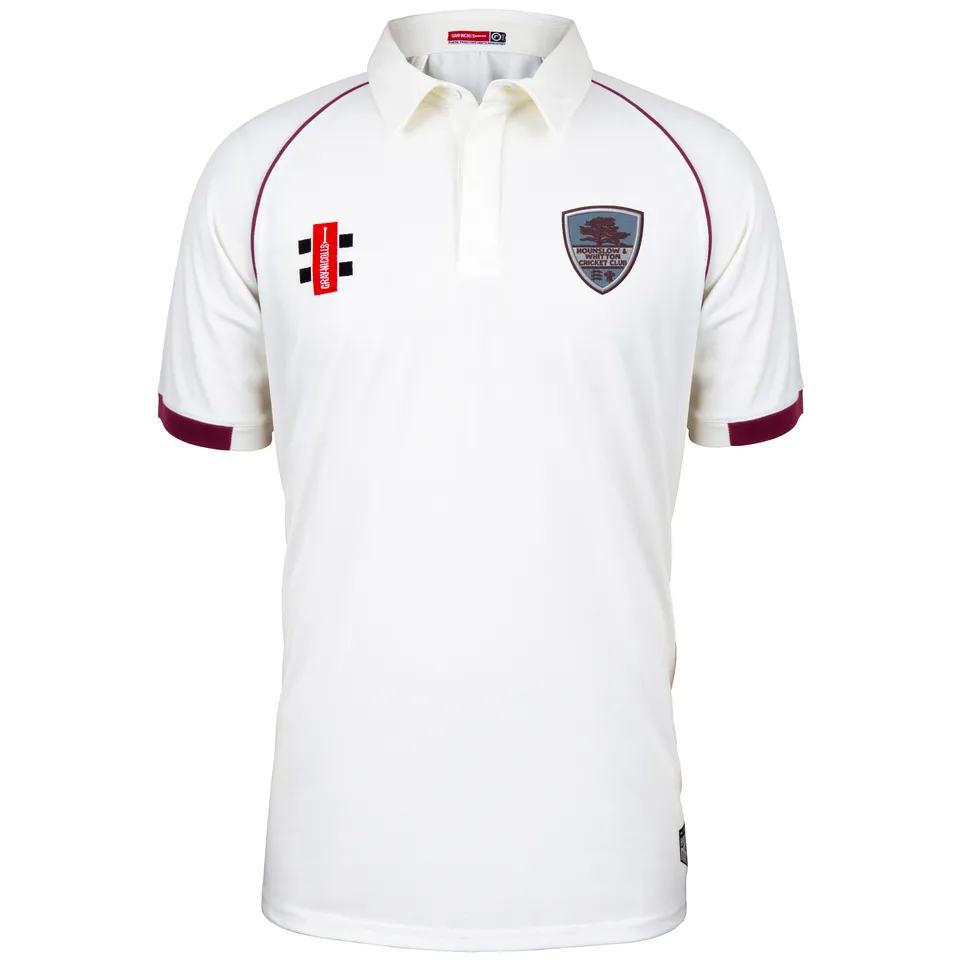 gray-nicolls-hounslow-whitton-cc-matrix-v2-maglia-cricket-junior-avorio-bordeaux image 1