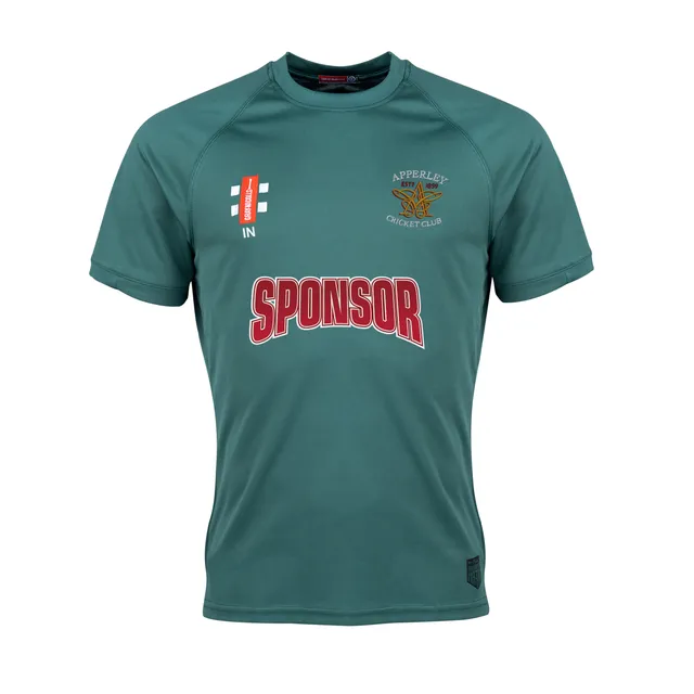 gray-nicolls-apperley-cc-senior-matrix-v2-t-shirt-manica-corta-verde image 1