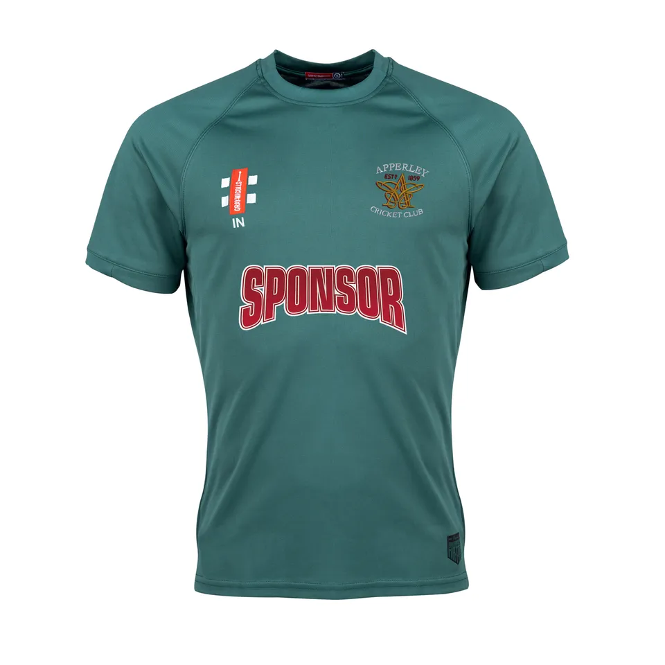 gray-nicolls-apperley-cc-senior-matrix-v2-t-shirt-manica-corta-verde image 1