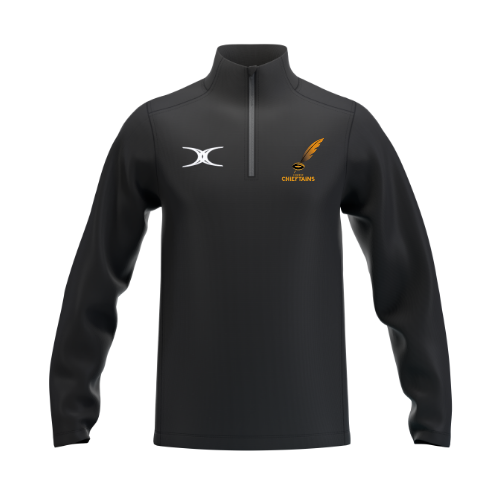 gilbert-rugby-currie-chieftains-atom-pile-1-4-zip-junior-nero image 1